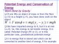 Potential Energy and Conservation of Energy Work Done by Gravity PowerPoint PPT Presentation