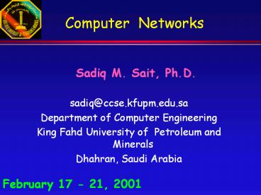 Computer Networks presentation | free to download