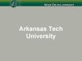 Arkansas Tech University PowerPoint PPT Presentation