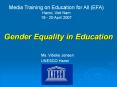 Gender Equality in Education PowerPoint PPT Presentation