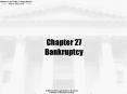 Chapter 27 Bankruptcy PowerPoint PPT Presentation