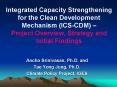 Integrated Capacity Strengthening for the Clean Development Mechanism (ICS-CDM)  PowerPoint PPT Presentation