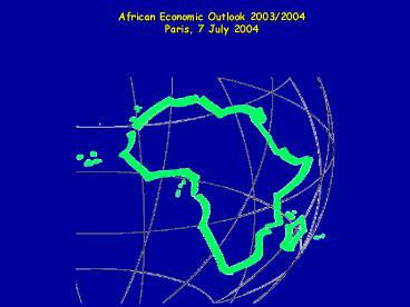 AFRICAN ECONOMIC OUTLOOK