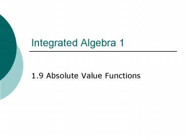 Integrated Algebra 1