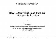 Software Quality Week 