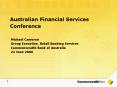 Australian Financial Services Conference PowerPoint PPT Presentation