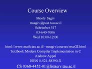 Course Overview