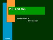 PHP and XML