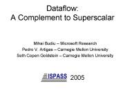 Dataflow: A Complement to Superscalar