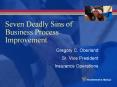 Seven Deadly Sins of Business Process Improvement PowerPoint PPT Presentation