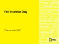 Yell Investor Day PowerPoint PPT Presentation