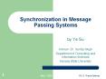 Synchronization in Message Passing Systems PowerPoint PPT Presentation
