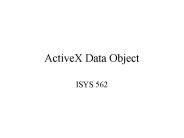ActiveX Data Object