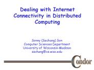 Dealing with Internet Connectivity in Distributed Computing