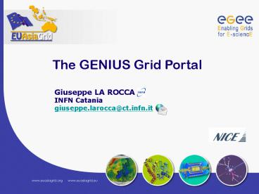 The GENIUS Grid Portal