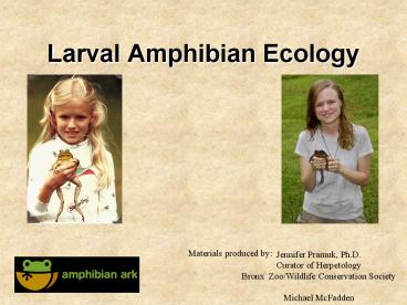Larval Amphibian Ecology