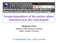 Isospin dependence of the nuclear phase transition near the critical point PowerPoint PPT Presentation