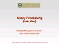 Query%20Processing%20(overview) PowerPoint PPT Presentation
