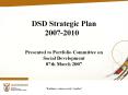 DSD Strategic Plan 2007-2010 PowerPoint PPT Presentation