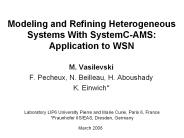 Modeling and Refining Heterogeneous Systems With SystemC-AMS: Application to WSN