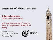 Semantics of Hybrid Systems