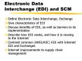 Electronic Data Interchange EDI and SCM PowerPoint PPT Presentation