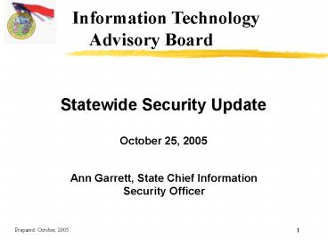 Ann Garrett, State Chief Information Security Officer