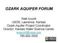 OZARK AQUIFER FORUM PowerPoint PPT Presentation