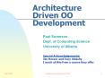 Architecture Driven OO Development PowerPoint PPT Presentation