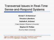 Transversal Issues in Real-Time Sense-and-Respond Systems