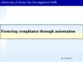 Fostering compliance through automation PowerPoint PPT Presentation