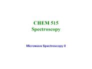 CHEM 515 Spectroscopy