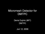 Micromesh%20Detector%20for%20DMTPC