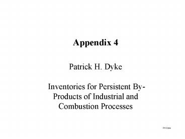 Appendix 4