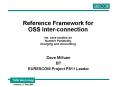 Reference Framework for OSS Interconnection inc' case studies on Number Portability, Charging and Ac PowerPoint PPT Presentation