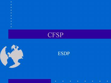 CFSP