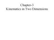 Chapter-3 Kinematics in Two Dimensions