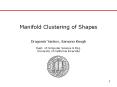 Manifold%20Clustering%20of%20Shapes PowerPoint PPT Presentation