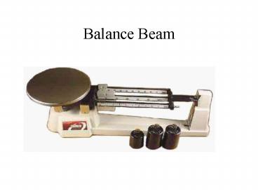Balance Beam