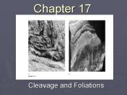 Cleavage and Foliations