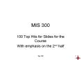 MIS 300 PowerPoint PPT Presentation