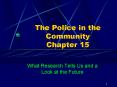 The Police in the Community Chapter 15 PowerPoint PPT Presentation