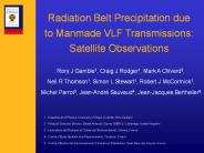 Radiation Belt Precipitation due to Manmade VLF Transmissions 