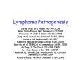 Lymphoma Pathogenesis PowerPoint PPT Presentation