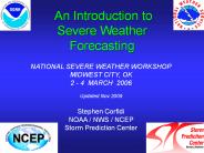 A VECTOR APPROACH TO FORECASTING  MCS MOTION