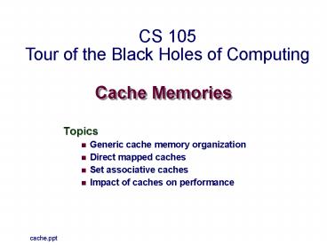 Cache Memories