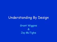 Understanding By Design