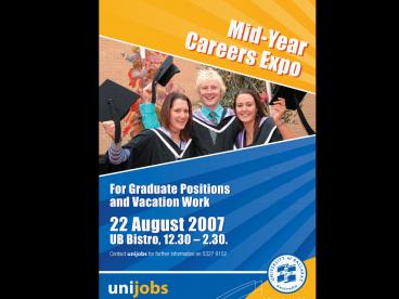 Vacation work, Cadetships, Internships, Graduate Positions