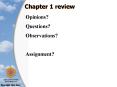 Chapter 1 review PowerPoint PPT Presentation