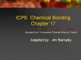 ICPE Chemical Bonding Chapter 17 PowerPoint PPT Presentation